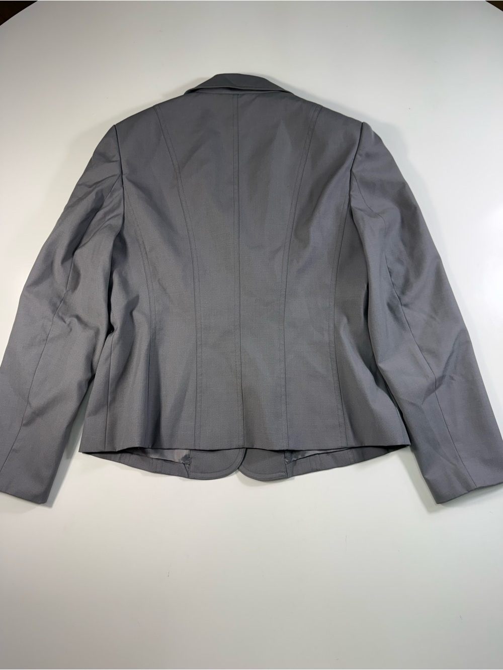 Talbots Wool Blend Gray Two-Button Blazer - Picture 7 of 7